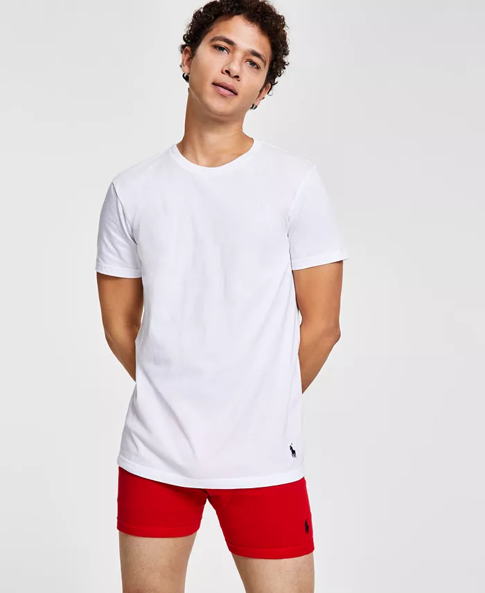 Мужские классические майки, 3 шт Polo Ralph Lauren, белый — фото 2