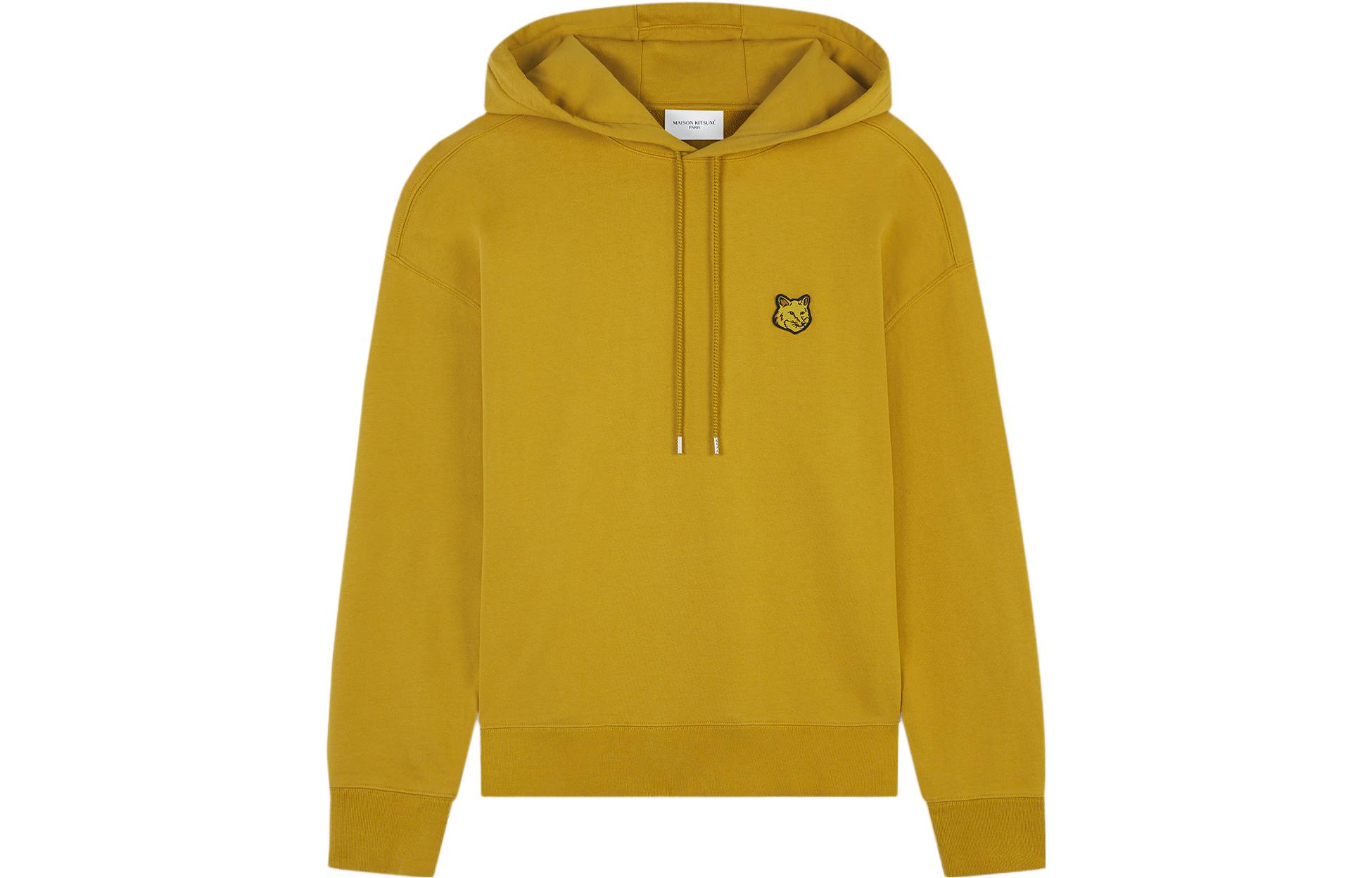 

Толстовка с капюшоном на шнурке и нашивкой Fox Head Maison Kitsune, желтый
