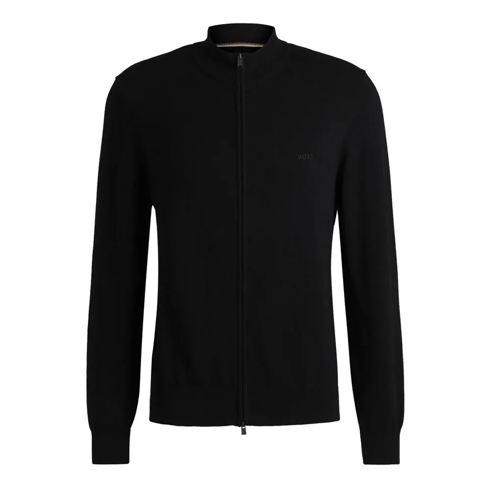 

Свитер BOSS Palano full zip, черный