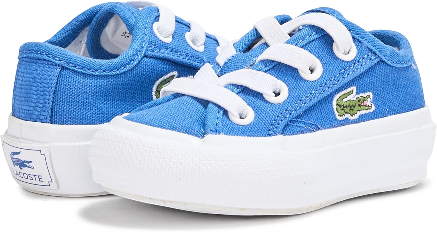 Кроссовки для младенцев Lacoste Baby-Boys Backcourt, Blue/White — фото 3