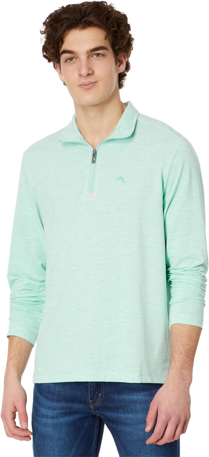 

Толстовка Tommy Bahama New Coasta Vera Half Zip, цвет Castaway Green