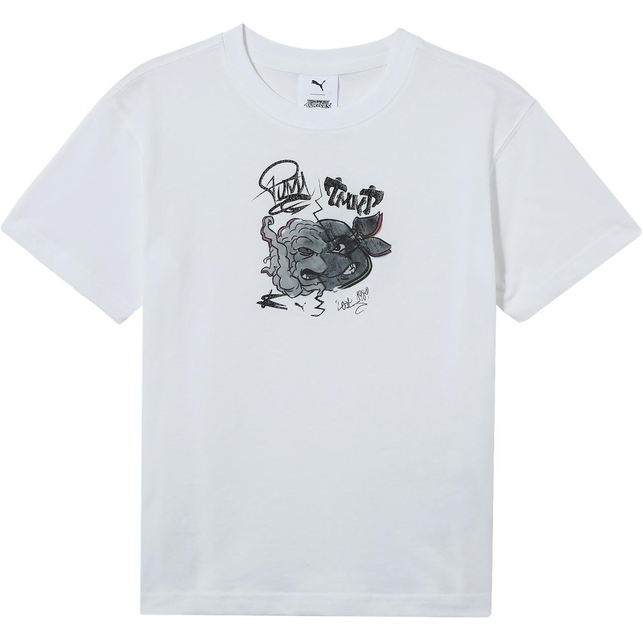 

PUMA Футболка TMNT RELAXEDgraphic белая для подростков, Белый, PUMA Футболка TMNT RELAXEDgraphic белая для подростков