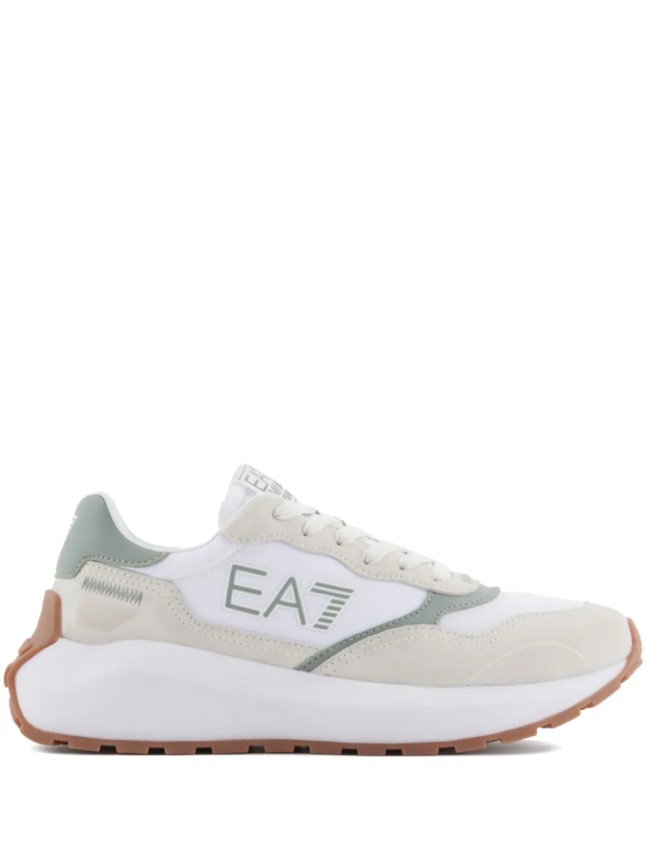 

Кроссовки с аппликацией логотипа Ea7 Emporio Armani, белый