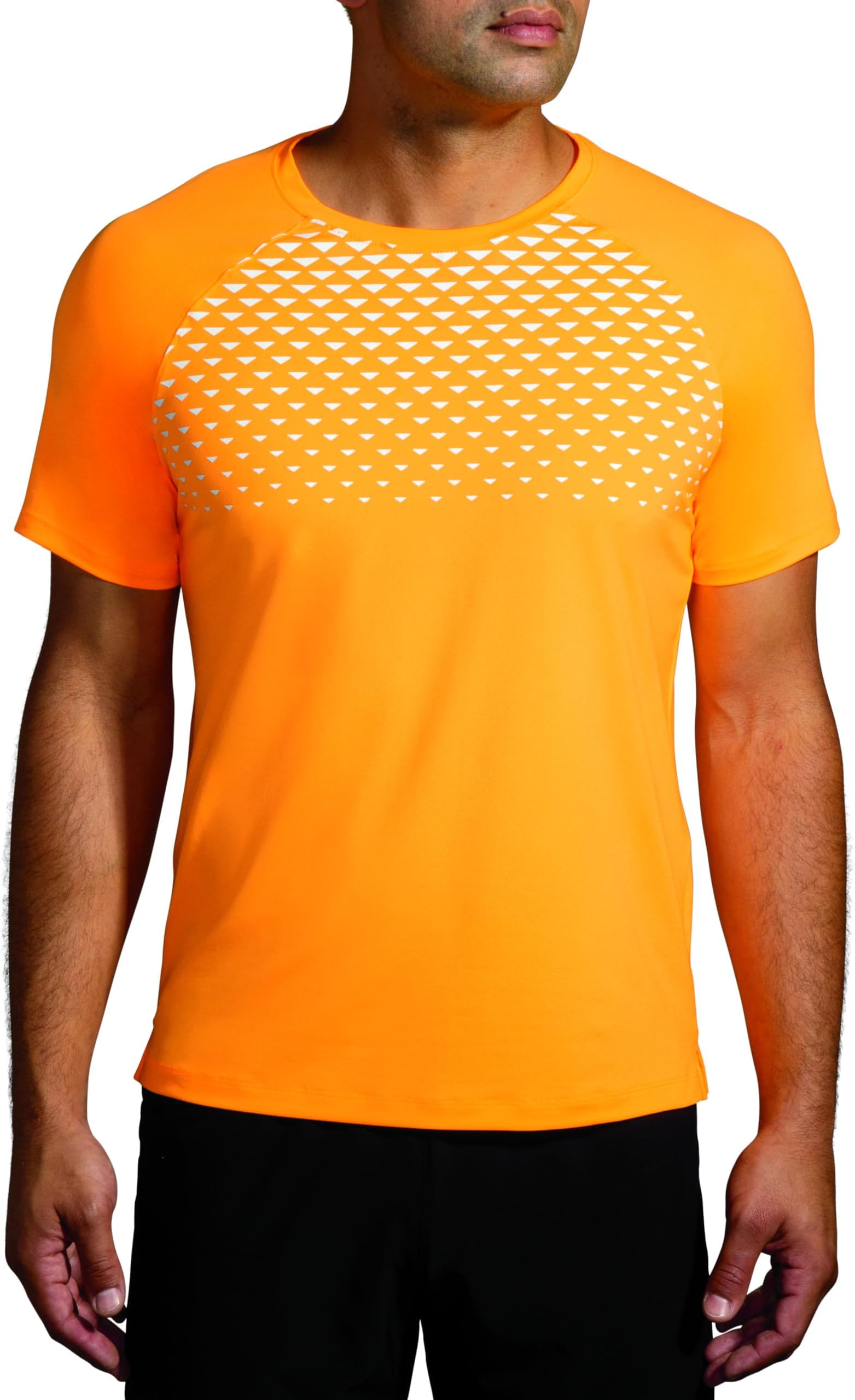 

Футболка Brooks Atmosphere Short Sleeve Tee 2.0, цвет Orange Pop/Tempo Print