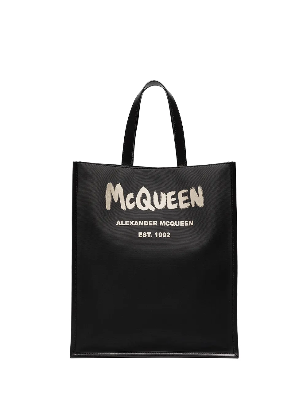 

Сумка-тоут с логотипом Alexander McQueen, черный