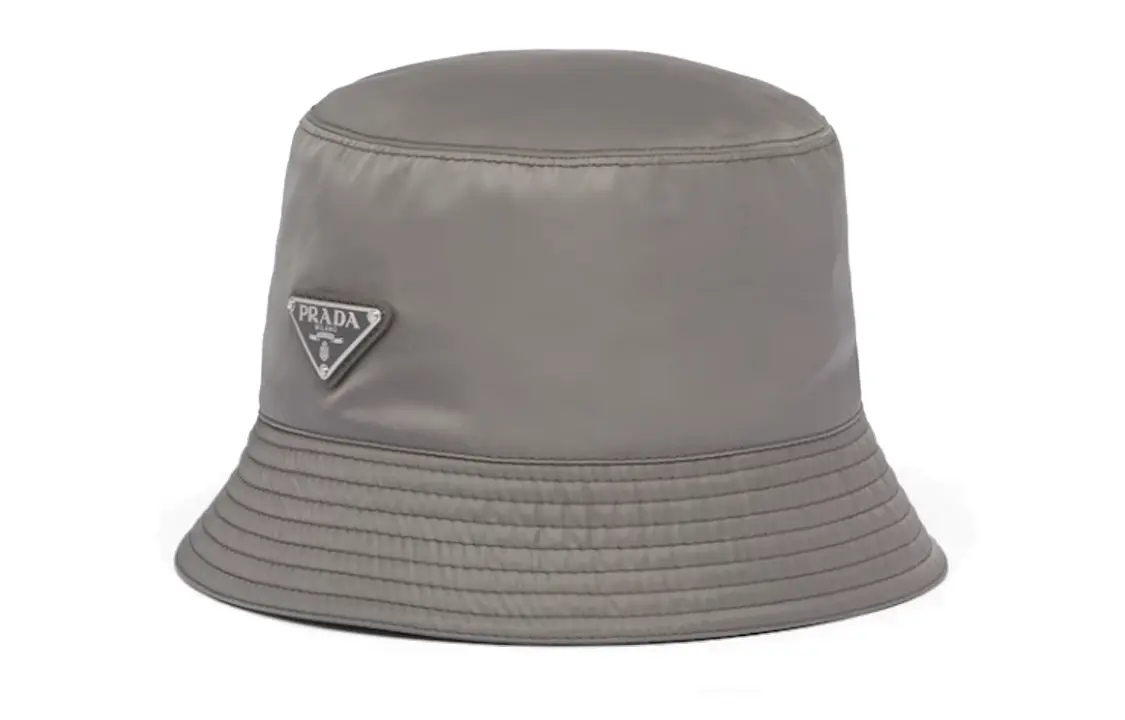 

PRADA Кепка-ведро с логотипом, Gray