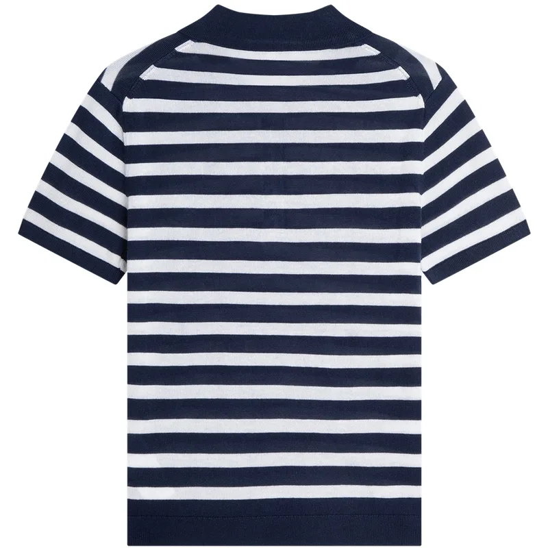 Поло в полоску Tommy Hilfiger, Red White Stripes 04W — фото 4