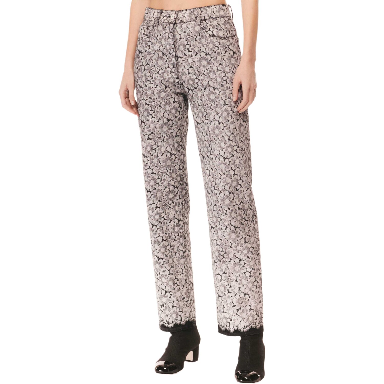 

Джинсы женские черные/серые Chanel