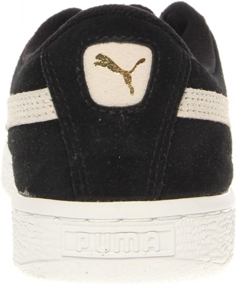 Кроссовки PUMA для детей и подростков из замши, белый/черный — фото 4