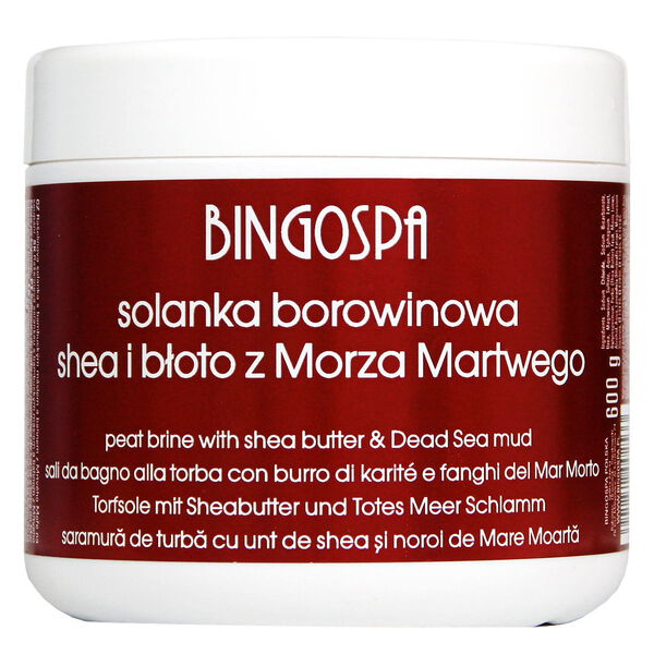 

Грязевая ванна с маслом ши и грязью Мертвого моря, 600 г Bingospa