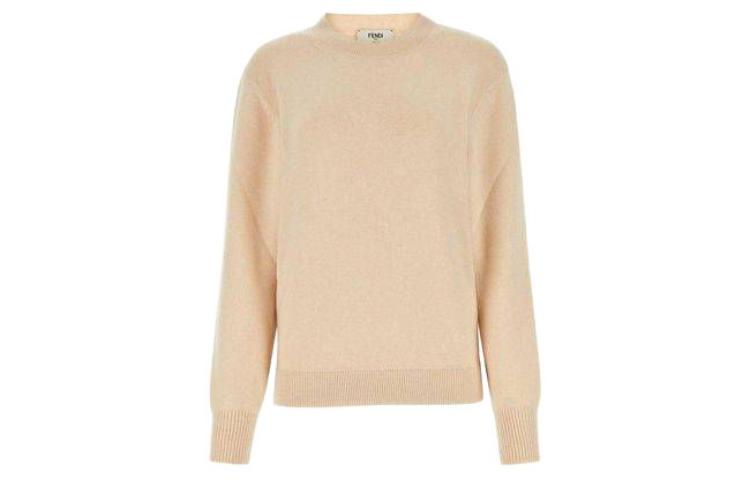 

Вязаный свитер с круглым вырезом FENDI, Apricot