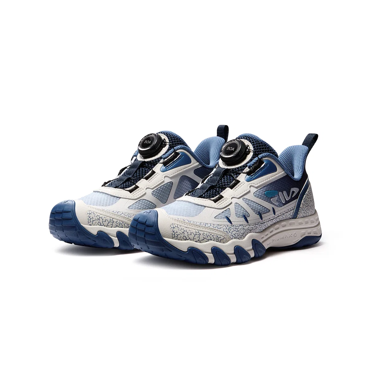 Детские кроссовки для активного отдыха FILA KIDS Performance FPF сине-серые — фото 4