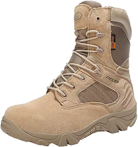 

Военные тактические ботинки Bitiger 18 см с дышащей легкой конструкцией, мужские армейские джунгли, пустынная обувь на щиколотку для мужчин, бежевый