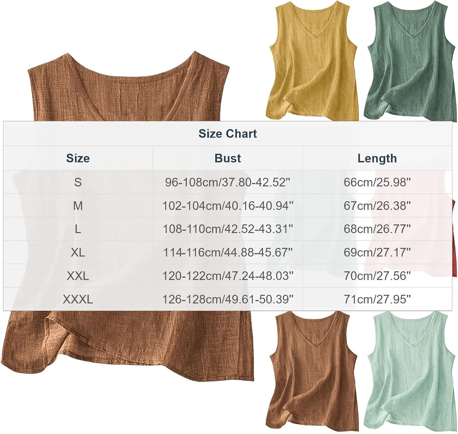 Женский топ Cotton Linen Beige-02 — фото 3