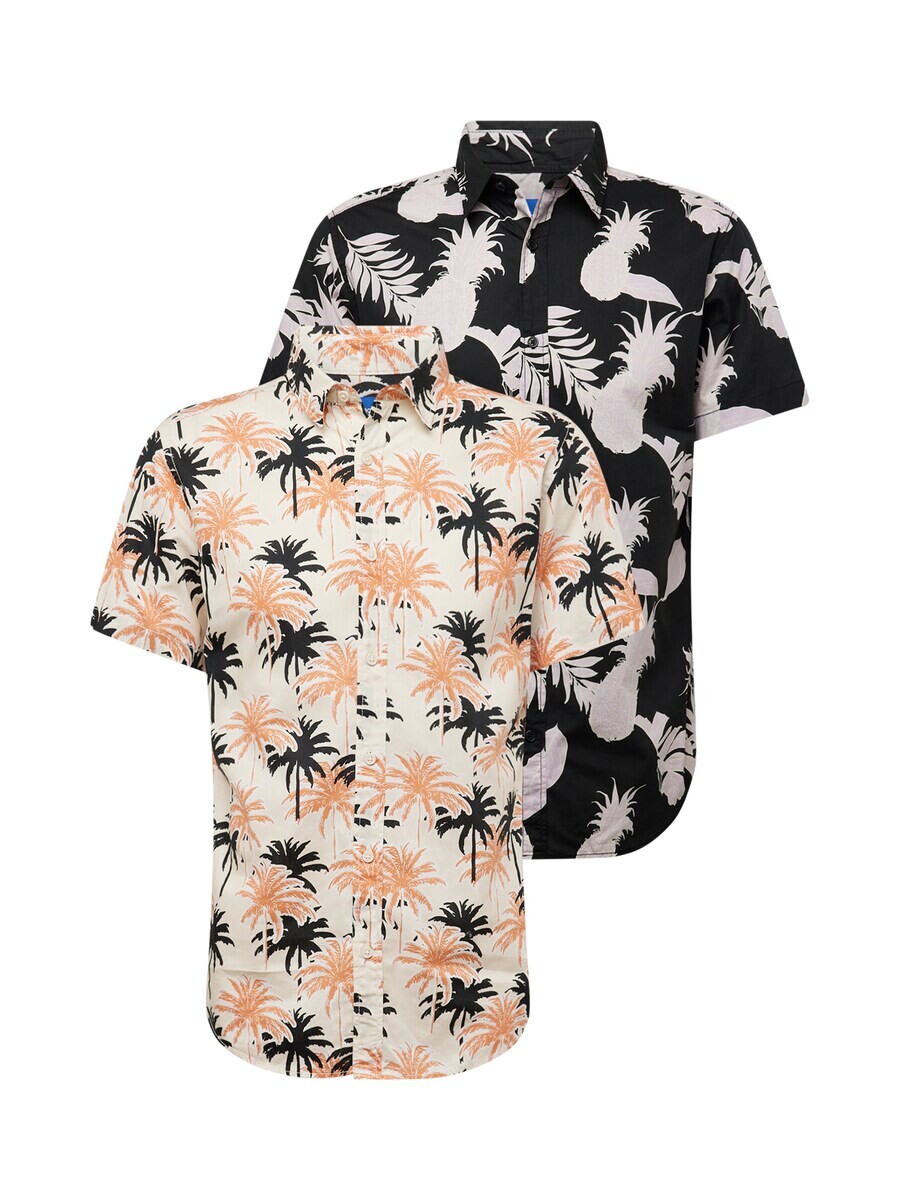 

Рубашка JACK & JONES Regular fit Button Up JORJOSHUA ARUBA, черный/белый