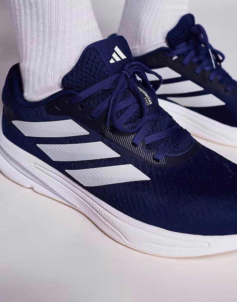 Кроссовки Adidas Running Supernova Ease темно-синего и серого цветов Adidas Performance — фото 3