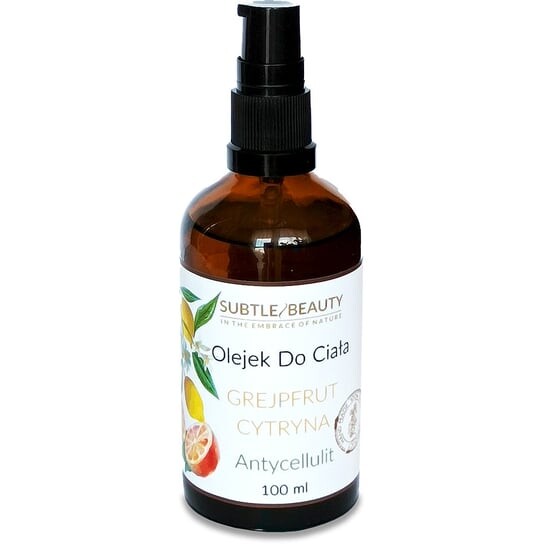 

Антицеллюлитное масло для тела, грейпфрут и лимон, 100 мл Subtle Beauty