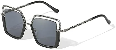 

Солнцезащитные очки для женщин, солнцезащитные очки из сплава с цепочкой для часов, мужские солнцезащитные очки, женские солнцезащитные очки UV400 MTZJH, 5