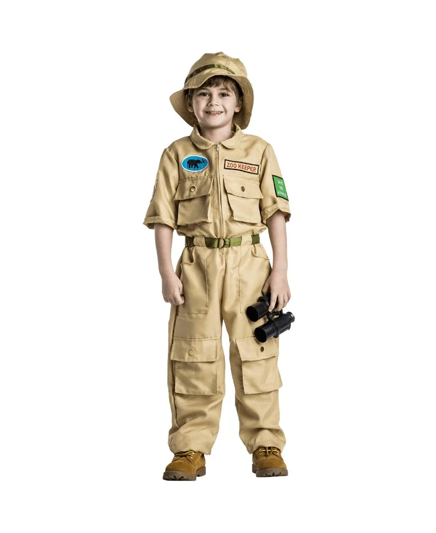 Детский костюм смотрителя зоопарка Dress Up America, натуральный