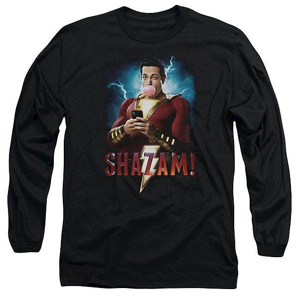 

Футболка с длинным рукавом Shazam movie blowing up Licensed Character