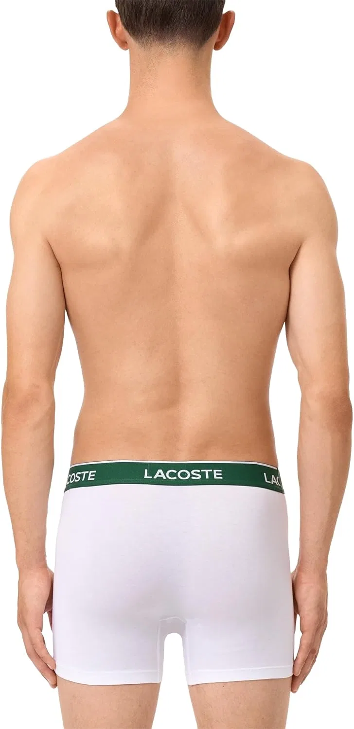 Боксеры Lacoste черный/белый/серебристый — фото 3