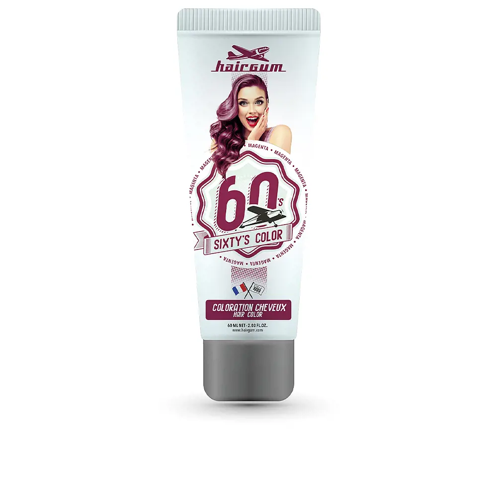 

Краска для волос sixty’s color hair color Hairgum, цвет magenta, 60 мл.