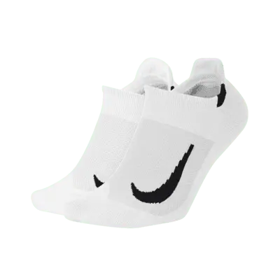 

Носки Nike Multiplier Running No-Show (2 шт), белый/черный