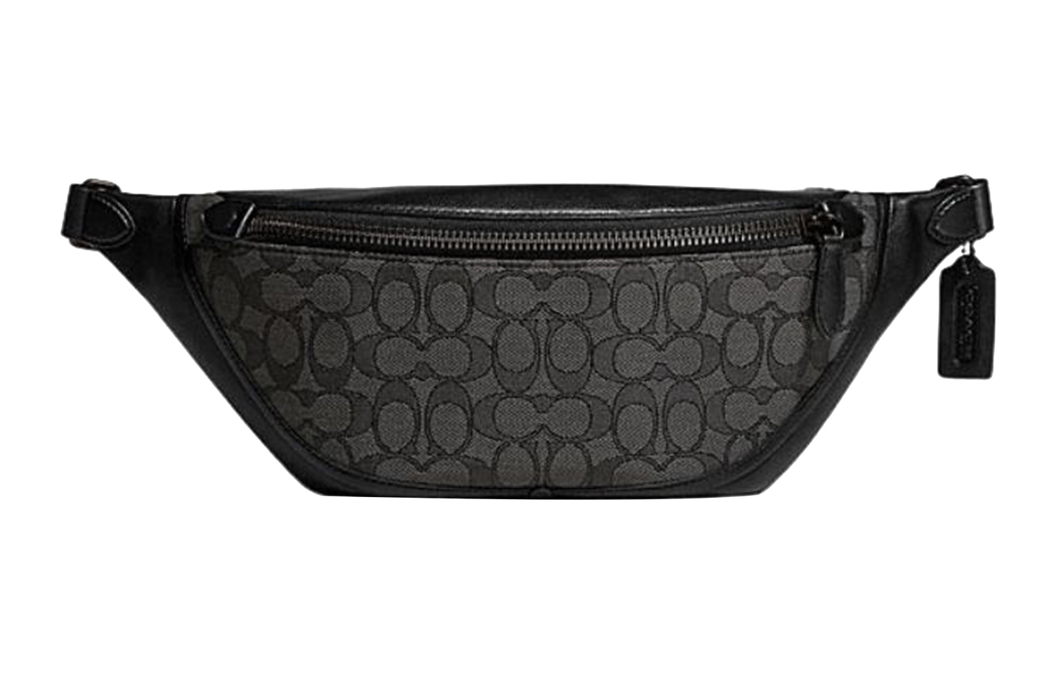 

COACH Кожаный кроссбоди слинг поясная сумка большой размер мужская черная