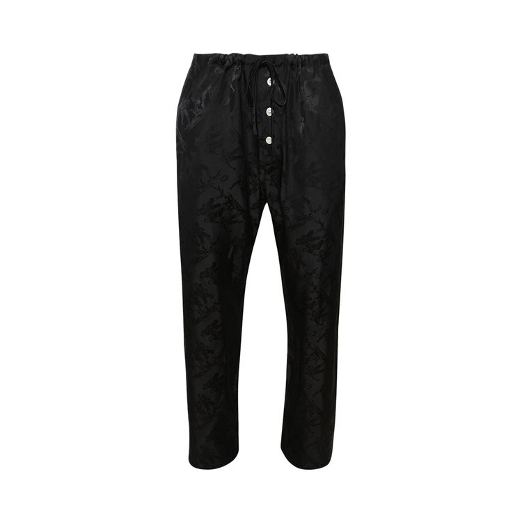 

Брюки Bode Football Jacquard Pajama Pants Black, черный