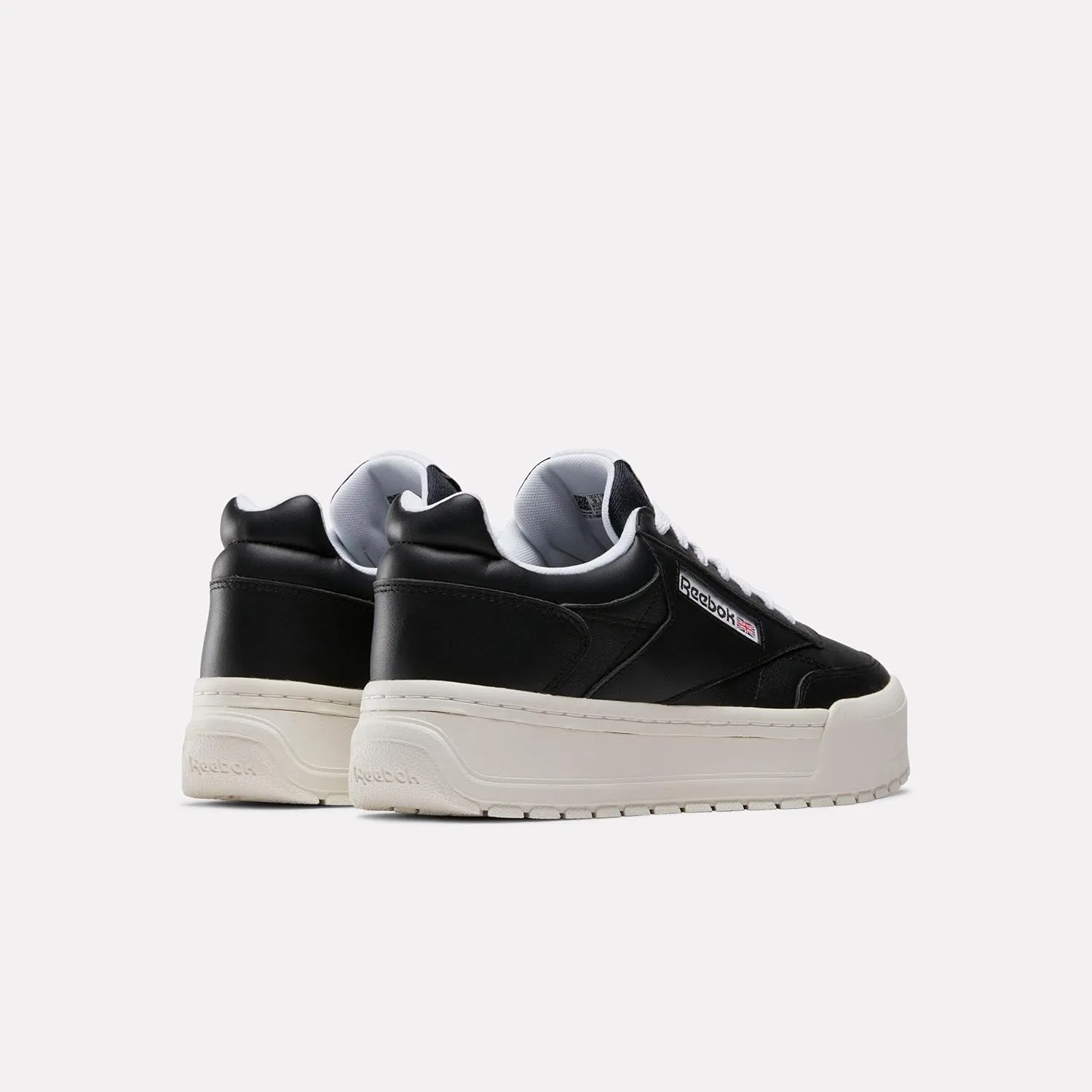 Кроссовки теннисные Reebok Club C Megacourt, Black Chalk White — фото 2
