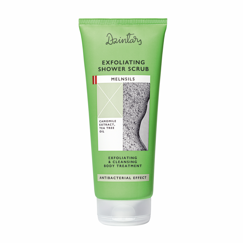 

Скраб для тела exfoliating shower scrub melnsils Dzintars, 200 мл
