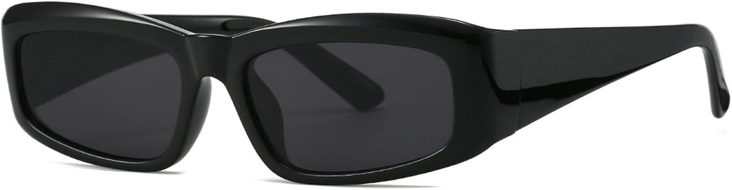 

Прямоугольные солнцезащитные очки для женщин, модные квадратные солнцезащитные очки для мужчин, винтажные солнцезащитные очки в стиле Y2K, солнцезащитные очки с градиентным переходом цвета для мужчин mincl, Black