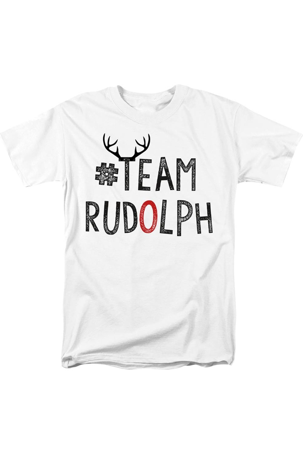 

Футболка унисекс для взрослых с рождественской командой Rudolph Gildan, белый