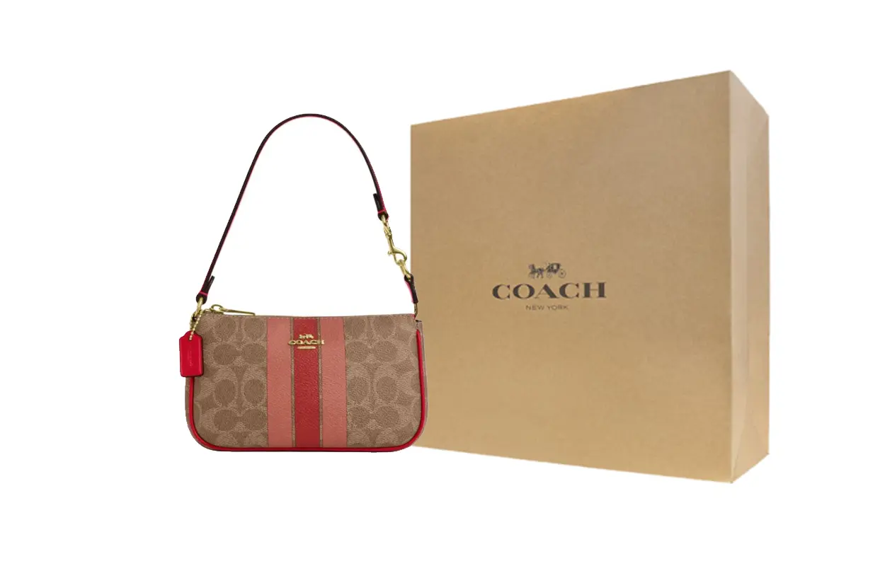 

COACH Женская маленькая сумка через плечо из лакированного полотна
