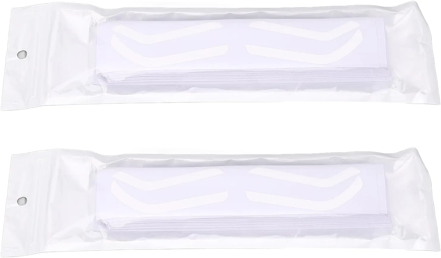 Шаблон для бровей многоразовый 100 шт, бумага, Generic, 16x3.3 см