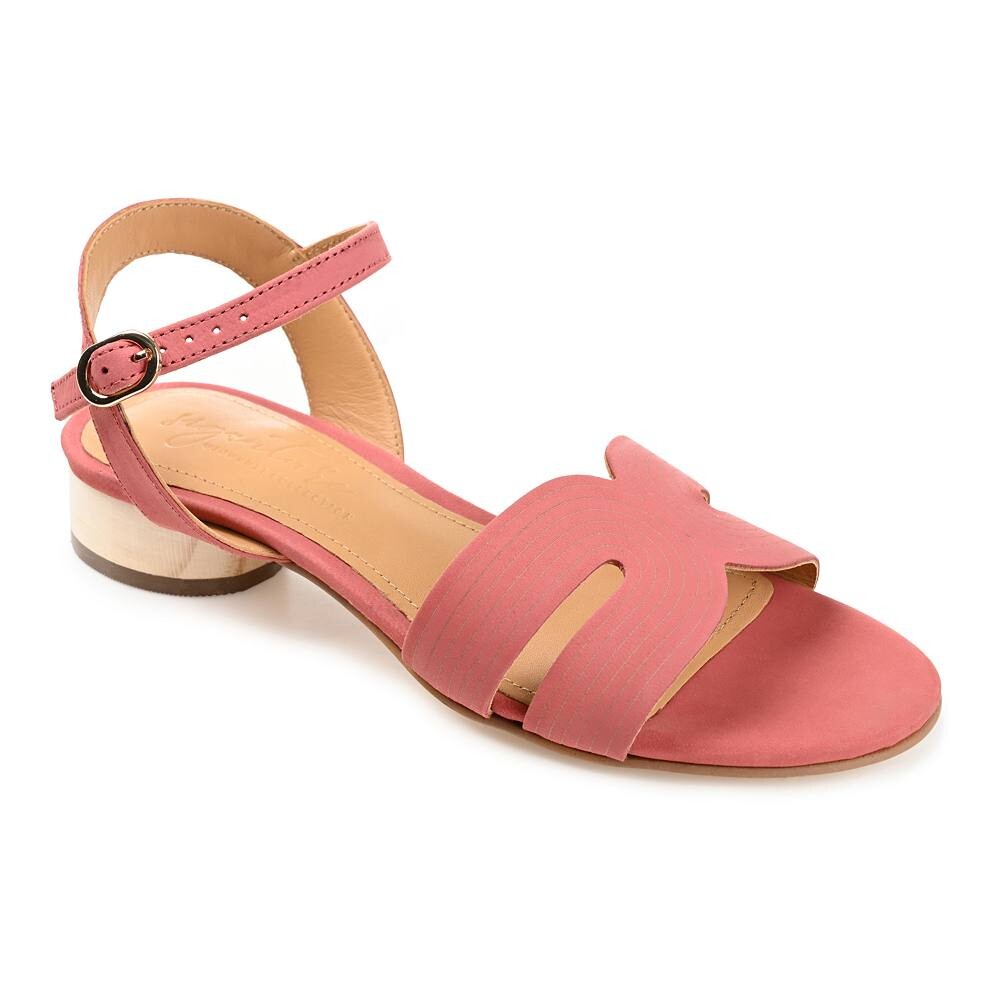 

Женские кожаные сандалии Journee Signature Starlee Tru Comfort Foam, цвет Rose
