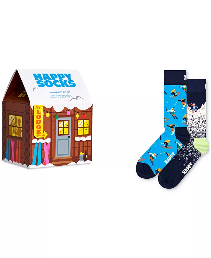 

Мужские лыжные носки Chalet в подарочном наборе, 2 пары Happy Socks, коричневый