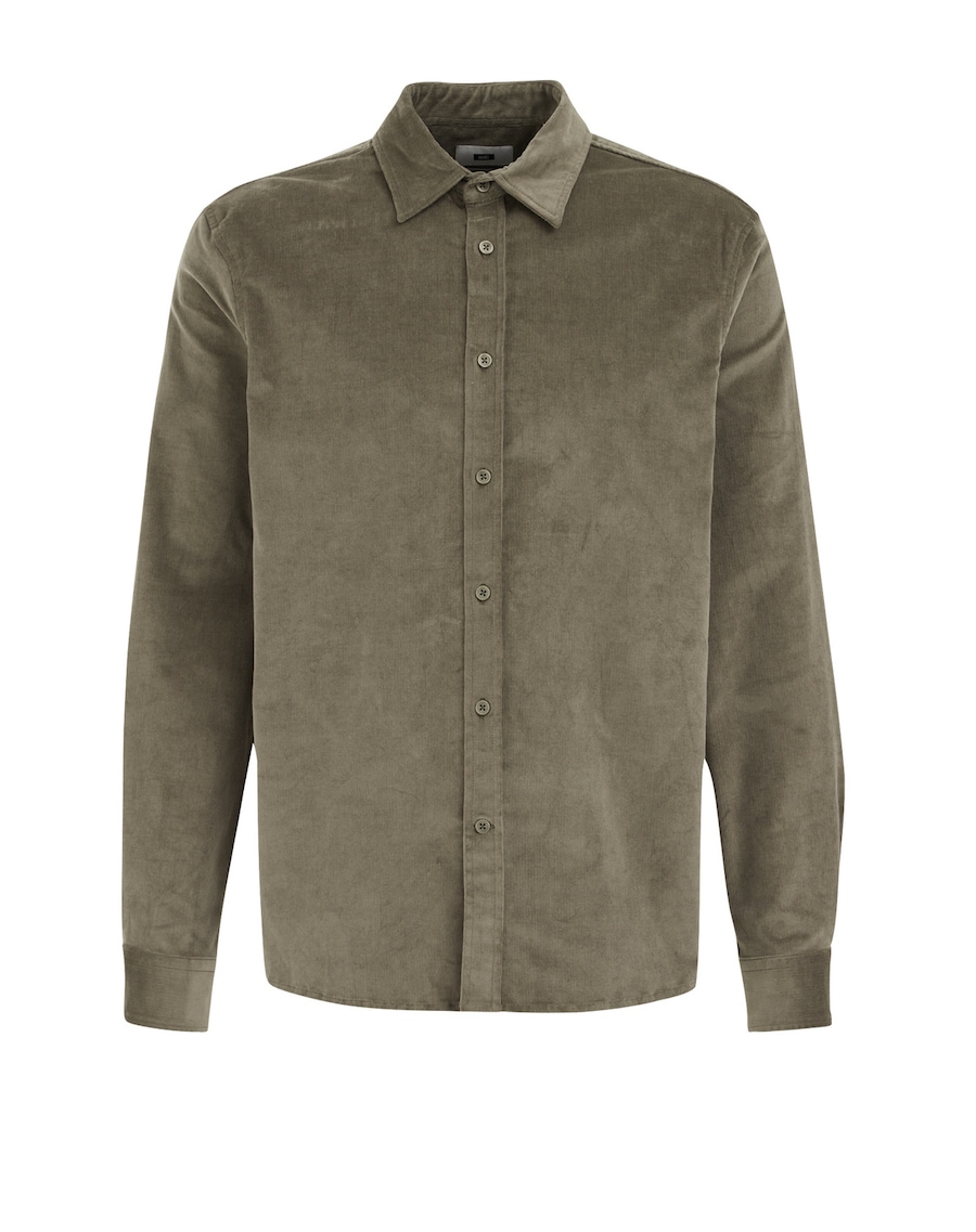 

Рубашка на пуговицах классического кроя WE Fashion, оливковый