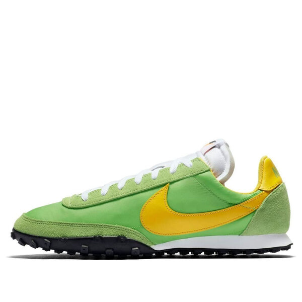 

Кроссовки waffle racer 'green nebula' Nike, желтый