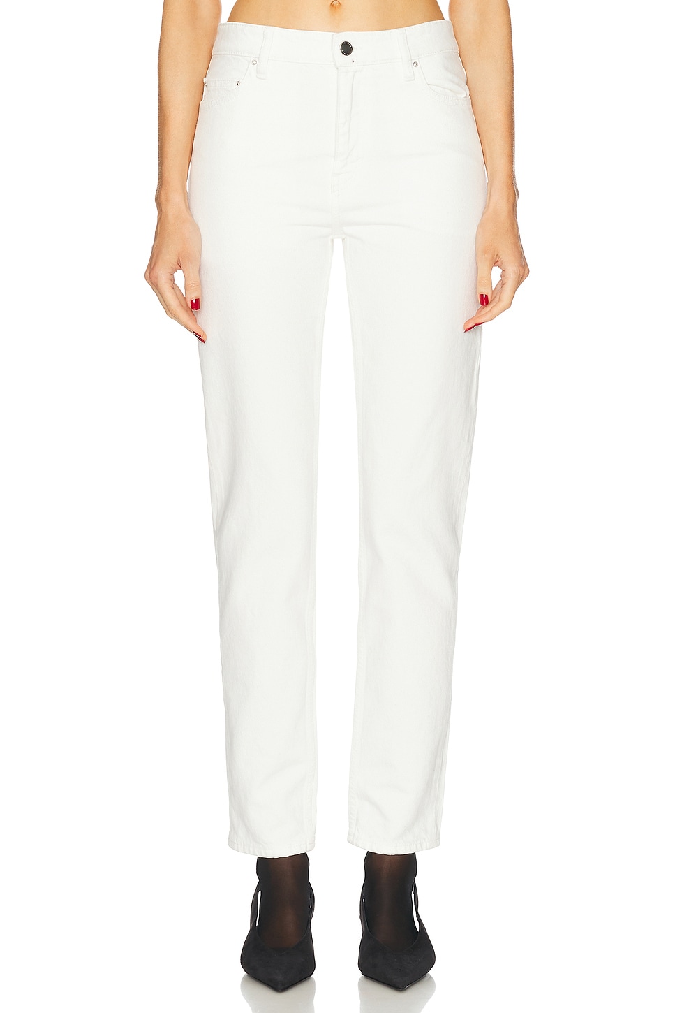 

Джинсы с низким сужением Toteme, White