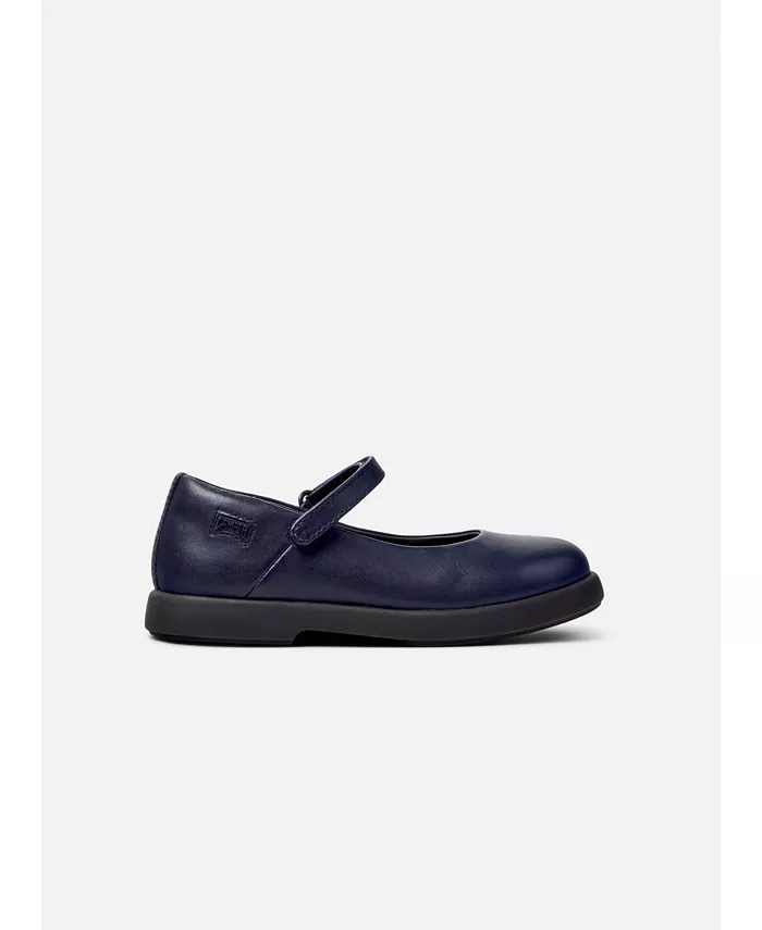 Duet Kids Unisex школьные кожаные туфли Mary Janes Camper, синий — фото 2