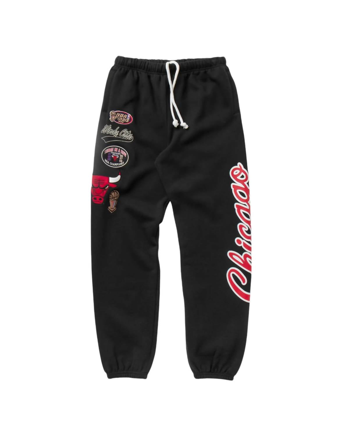 

Мужские флисовые спортивные штаны Nba Chicago Bulls Champ City черного цвета Mitchell & Ness