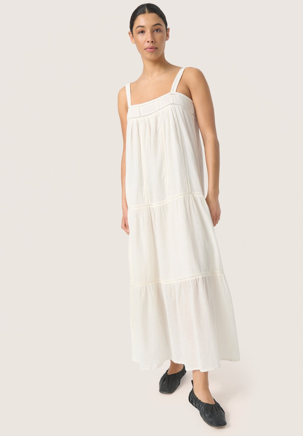 

Платье макси OLIVIE Soaked in Luxury, молочный
