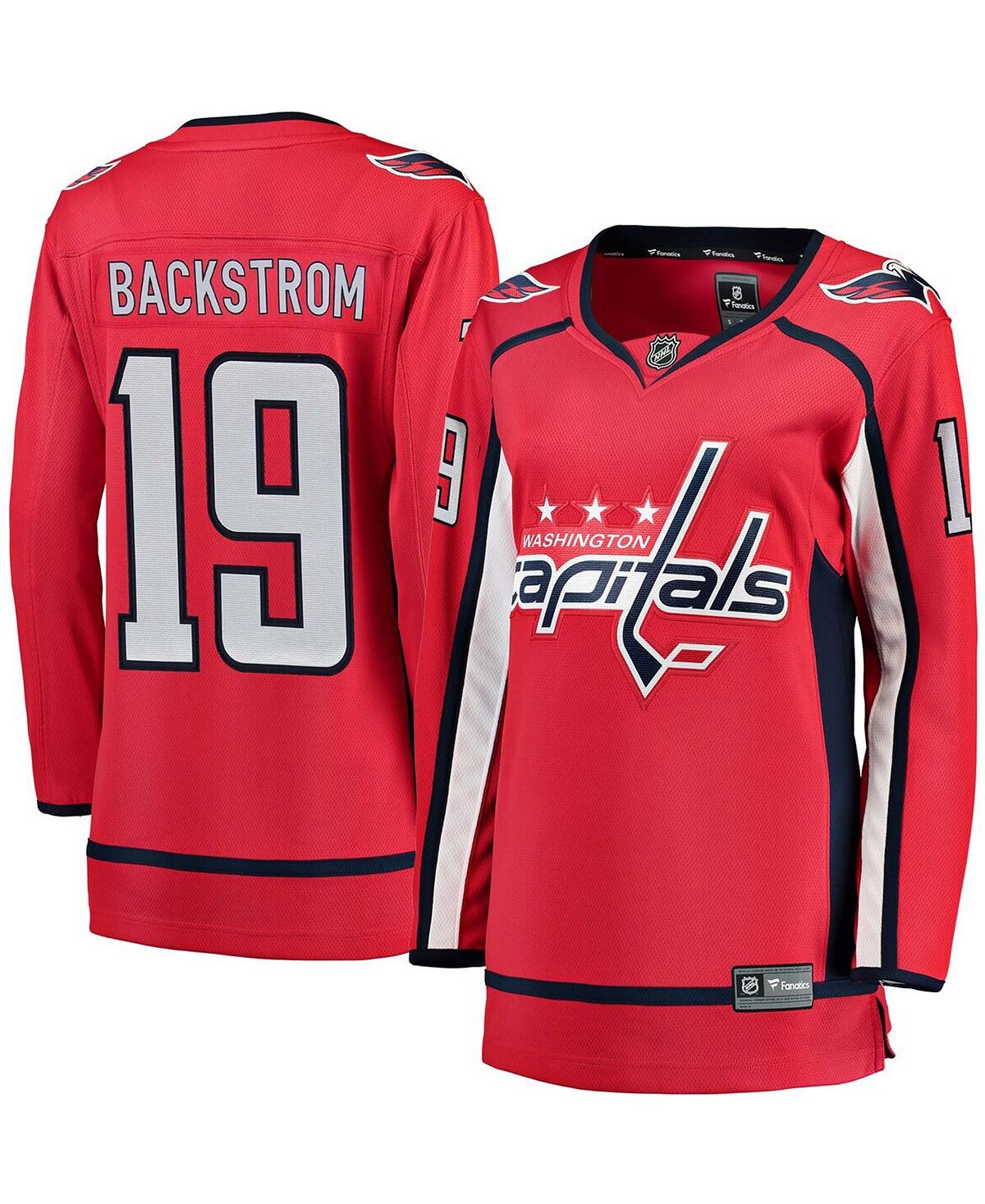 

Женская красная домашняя майка игрока Nicklas Backstrom Fanatics, красный