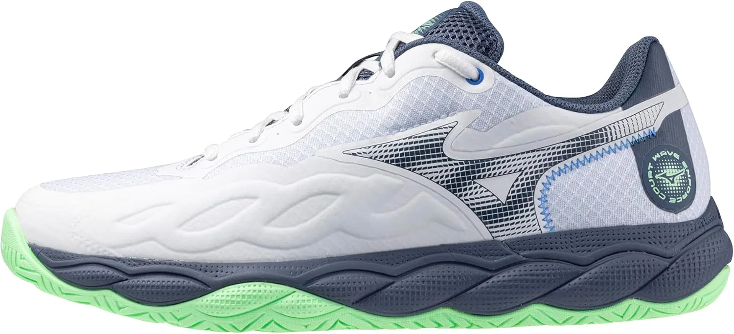 Кроссовки для тенниса Mizuno Wave Enforce Court AC, White-vintage Indigo