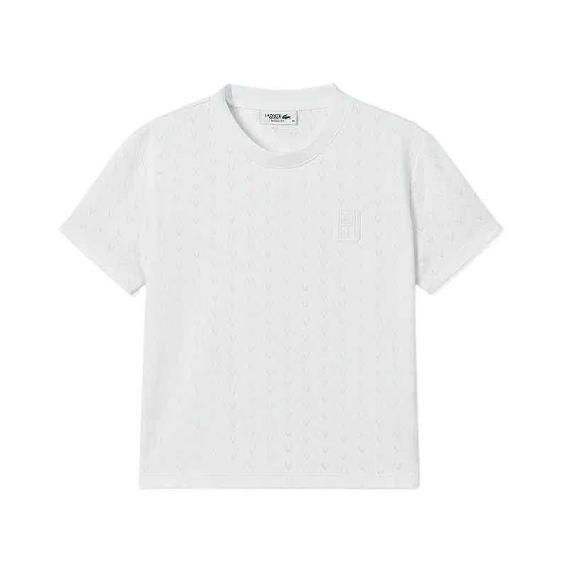 Футболка женская LACOSTE SS26, регулярного кроя, темно-синяя — фото 3