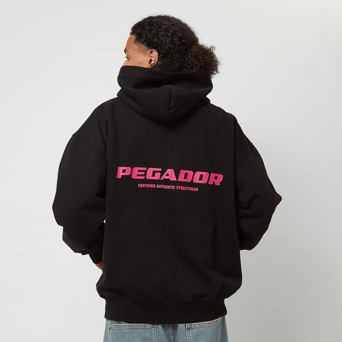 

Спортивная куртка Pegador Colne Logo Oversized Sweat Jacket, черный
