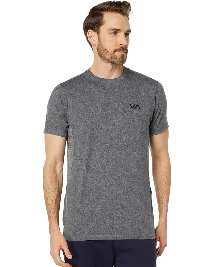 

Топ RVCA VA Sport Vent Short Sleeve, цвет Charcoal Heather
