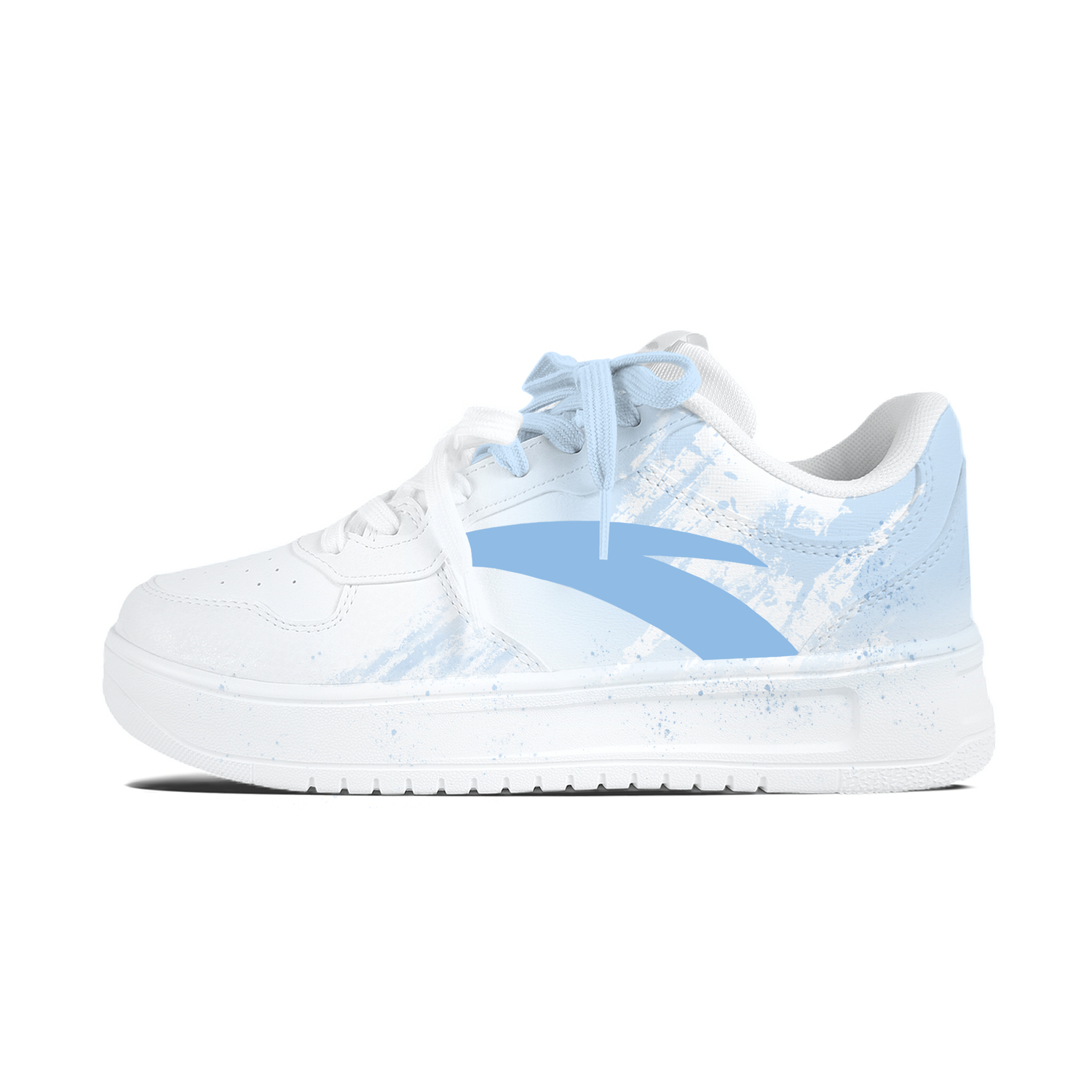 

расслабленные нескользящие устойчивые к истиранию низкие кроссовки для скейтбординга unisex ANTA, белый