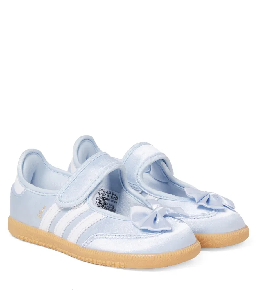 Атласные балетки Мэри Джейн от Disney Samba Adidas Originals Kids, синий